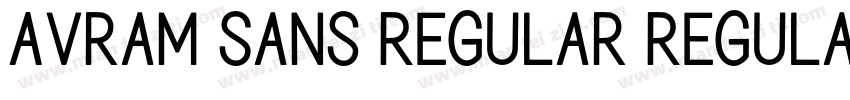 Avram Sans Regular Regular字体转换